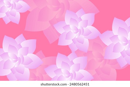 Purple flower fabric pattern on a pink background Beautiful flowers for decorating fashion clothes.