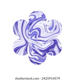 Purple flower with marble texture