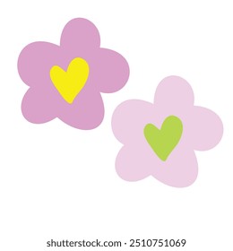 Fondo, símbolo y signo de los Colores pastel de la flor púrpura