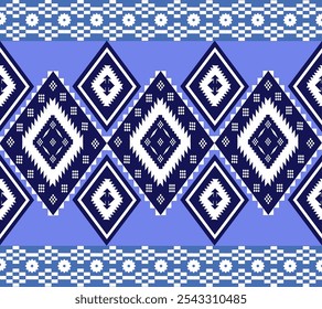 purple flower pattern Designed with geometric patterns that blend perfectly and are eye-catching in terms of fabric. Clothes or decorations Vector illustration