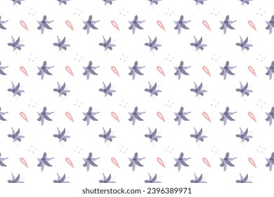 A purple flower as seamless pattern background
