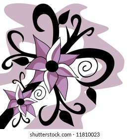 Purple flowers