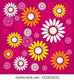 Purple flowers background