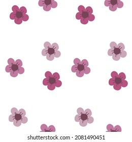 purple flowers background pattern for screening on various materials such as bags, handkerchiefs, mobile phone cases, glass, etc.