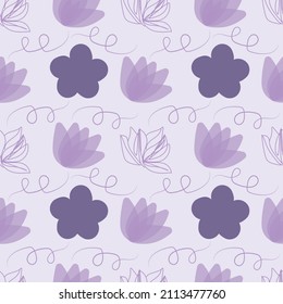 Flores púrpuras en un fondo claro.