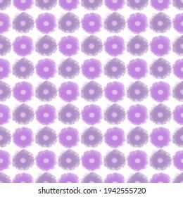 Purple flowers seamless vector pattern