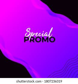 Purple fluid background for your social media post, banner, header, landing page. eps 10.