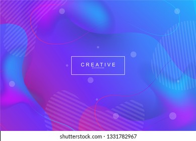 PURPLE. Fluid landing page background. Fluid, liquid, wavy, gradient, flowing, dynamic shape background. Trendy and modern background color. Cool banner design template.