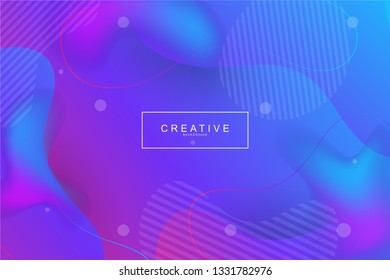 PURPLE. Fluid landing page background. Fluid, liquid, wavy, gradient, flowing, dynamic shape background. Trendy and modern background color. Cool banner design template.