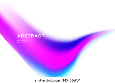 PURPLE. Fluid neon chromatic color wave background. Trendy and modern abstract futuristic template for business or technology presentation, poster or brochure cover, wallpaper - Vector illustration