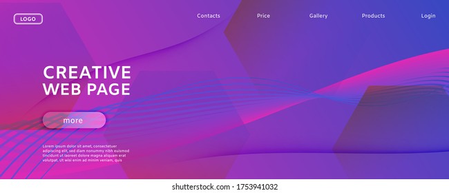 Purple Fluid Stripes. Creative Motion. 3d Dynamic Landing Page. Memphis Curve Brochure. Fluid Stripes. Flow Lines Illustration. Abstract Flow Texture. Blue Fluid Stripes. Technology Template.