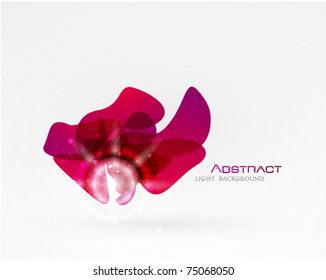 Purple flying shape. Abstract eps10 vector background