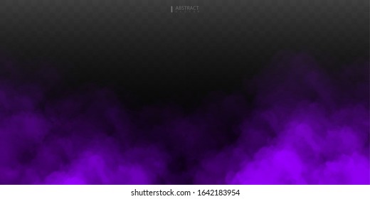 Purple Fog Smoke Isolated Transparent Special Stock Vector (Royalty ...