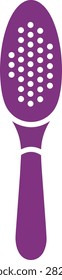 Purple foot callus rasp vector icon for pedicure and skincare illustration.