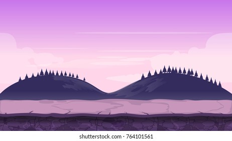 Purple forest game background