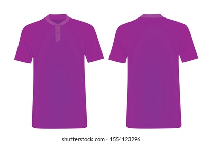 Purple forge polo shirt. vector illustration