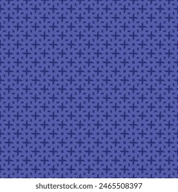 Violette vier spitzen Stern und Punkte Vektorgrafik quadratische nahtlose Muster.