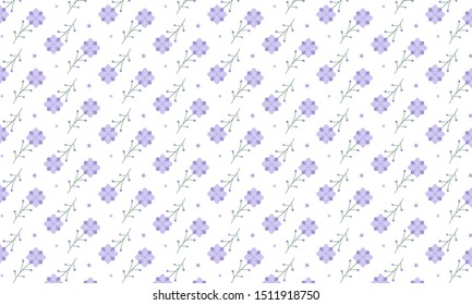 Purple Foxglove Flower with Circle Pattern Background