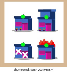 Purple fruit store with some condition