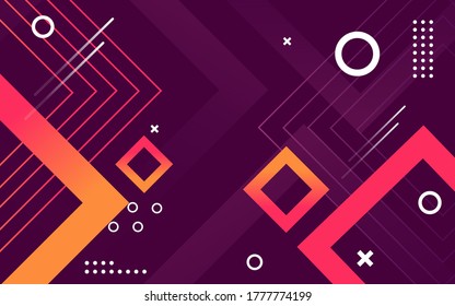 violettes geometrisches abstraktes Hintergrunddesign. Grafikdesign-Element. Vektorgrafik.