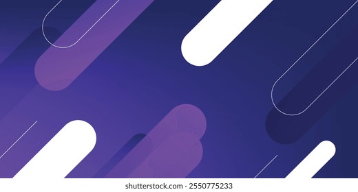 Fundo abstrato geométrico roxo. Composição de formas dinâmicas. Ilustração vetorial