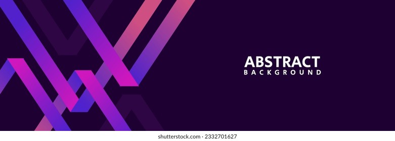 purple geometric abstract background with gradient element for presentation , banner and web