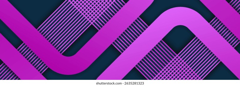 Purple geometric abstract blue background. Minimal geometric. Trendy gradient shape design. Modern futuristic graphic. Suit for banner, brochure, business. Vector illustration