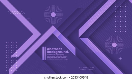 purple geometric background, 3d shape composition, vector illustration