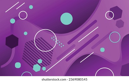Resumen de fondo geométrico púrpura y diseño elegante