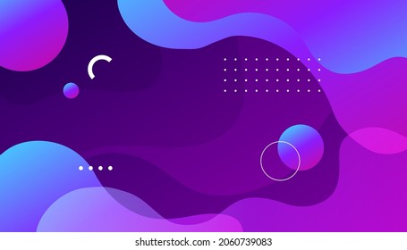 Purple geometric background. Dynamic shapes composition with gradient color. Modern and futuristic design for cover and poster. Eps10 vector
