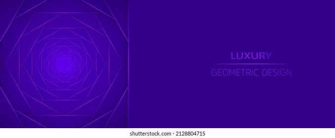 Purple geometric background. Vector illustration. 