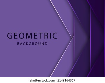 Purple geometric background. Vector illustration. 