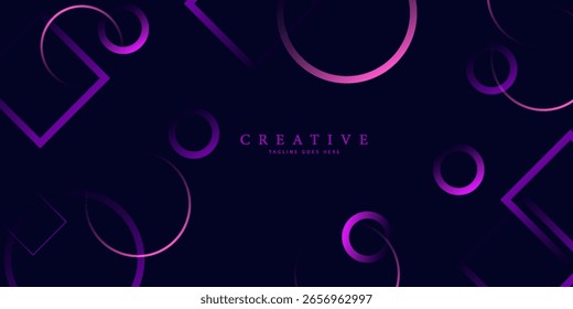 Fondo geométrico púrpura. Ilustración vectorial