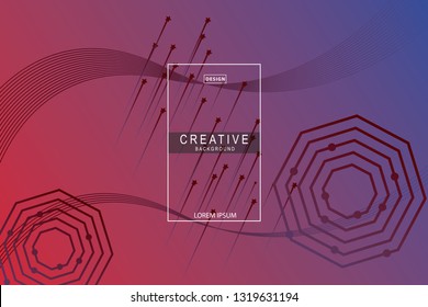 purple geometric backgrounds. Liquid composition. designs for posters, leaflets, vector illustrations

