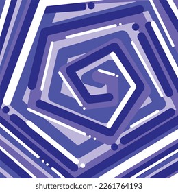 Purple geometric bold simple and flat full colored line decorated vector background isolated on square template for social media template, paper and textile scarf print, wrapping paper, poster.