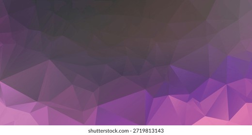 Fondo Abstractas geométrico bajo-polivinílico púrpura con los Gradientes, las caras triangulares, y el diseño moderno para las exhibiciones digitales