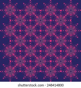 purple geometric ornament from stars