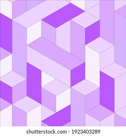 Purple geometric pattern. Background of multi-colored geometric shapes. Vector illustration.