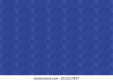 Lila geometrisches Muster florales Design