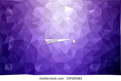 Purple geometric rumpled triangular low poly origami style gradient illustration graphic background. Vector polygonal design for your business. Purple geometric rumpled triangular low poly origami style gradient illustration graphic background. Vector polygonal design for your business.