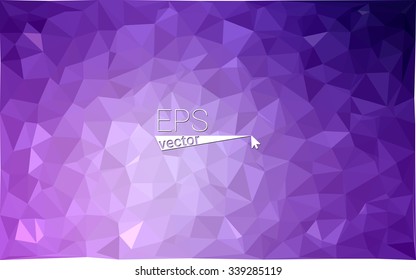 Purple geometric rumpled triangular low poly origami style gradient illustration graphic background. Vector polygonal design for your business.