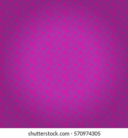 Purple geometric seamless pattern in floral style. Actual texture.