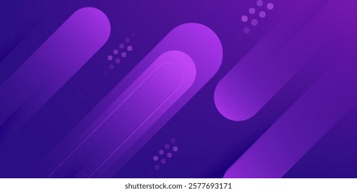 Purple geometric wallpaper background. Dynamic shape composition. Vector illustration