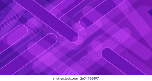 Purple geometric wallpaper background. Dynamic shape composition. Vector illustration.