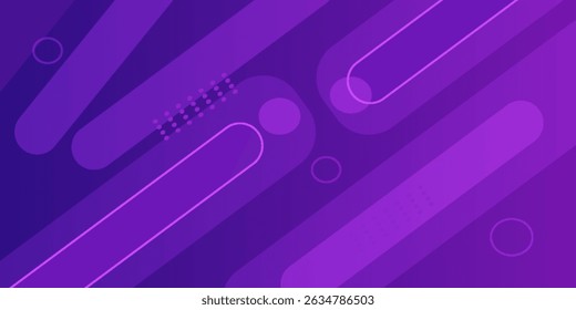 Purple geometric wallpaper background. Dynamic shape composition. Vector illustration