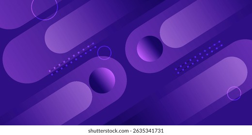 Fundo de papel de parede geométrico roxo. Composição dinâmica da forma. Ilustração vetorial eps10
