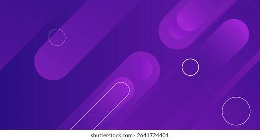 Purple geometric wallpaper background. Dynamic shape composition. Vector illustration