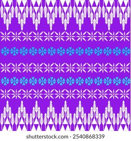 Padrão de listras brancas geométricas roxas decoração sem costura. Textura Azteca Navajo. Projeto tribal de tecido têxtil étnico para tecido papel de parede de tecido que envolve a cortina