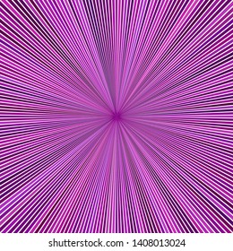 Purple geometrical abstract ray burst background - vector design from striped rays