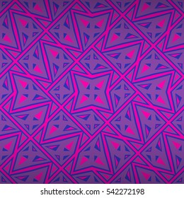 Purple geometrical seamless pattern in broken mirror style. Contemporary texture.